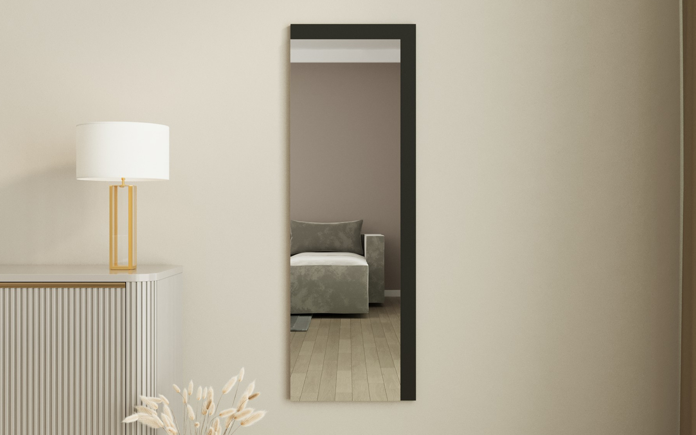 Mirror 40/120 cm Lariya, black  1